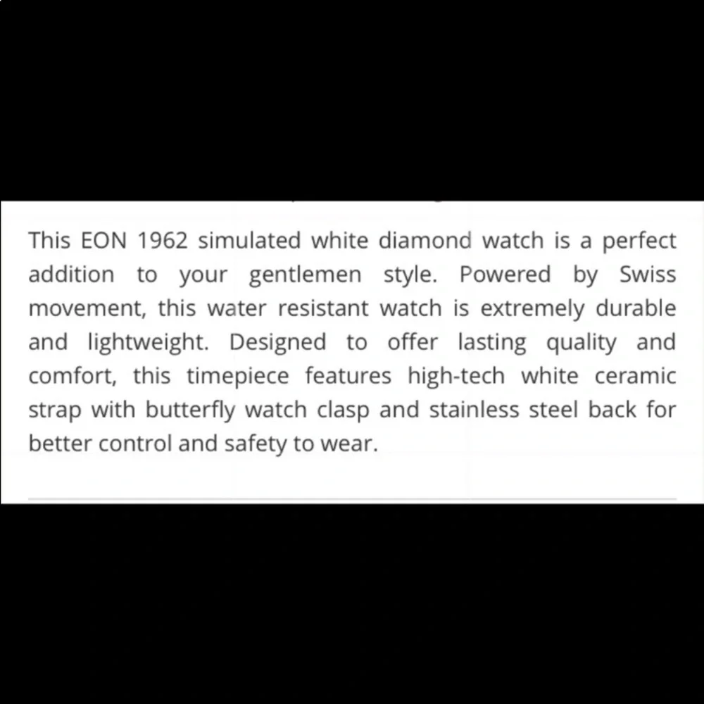 EON stunning watch